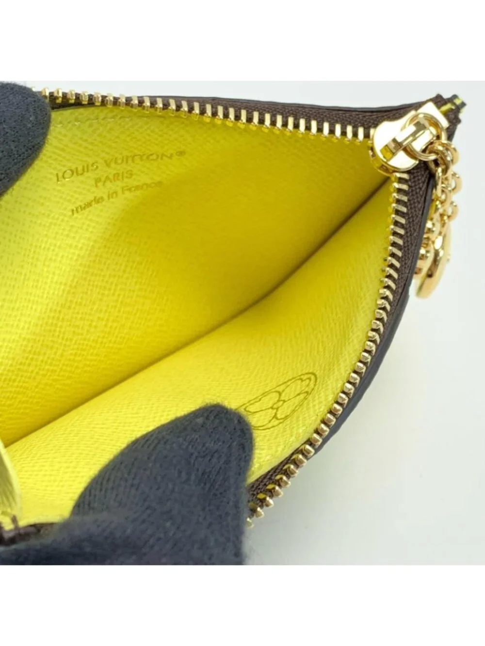 Louis Vuitton Monogram Card Case Romy Yellow Coin Purse